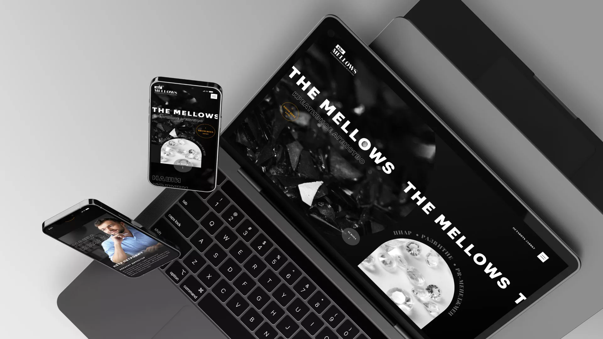 Разработка сайта креативного агентства «The Mellows» в Зубцове
